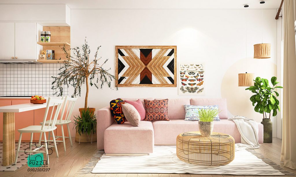 Stylish home decor accessories arranged in a cozy living room setting